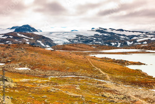 Mountains landscape. Norwegian route Sognefjellet