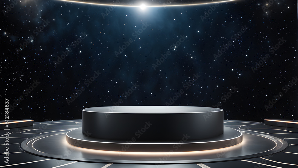 a round podium with a round base a round podium with a round base