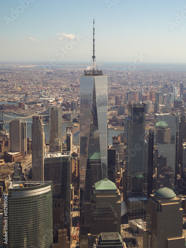 Εκτύπωση καμβά One World Trade Center over Lower Manhattan skyscrapers