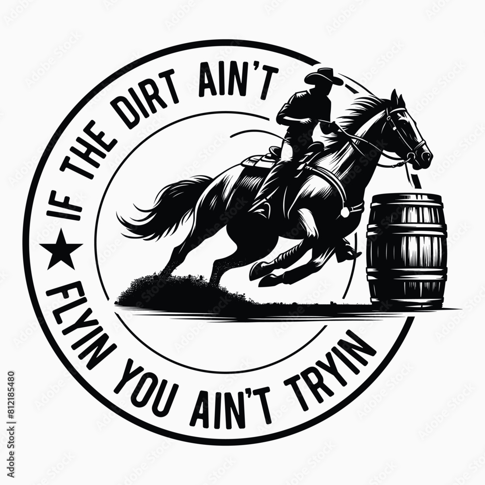 Barrel Racer Silhouet Vector 3+ Hundred Barrel Racing Vector