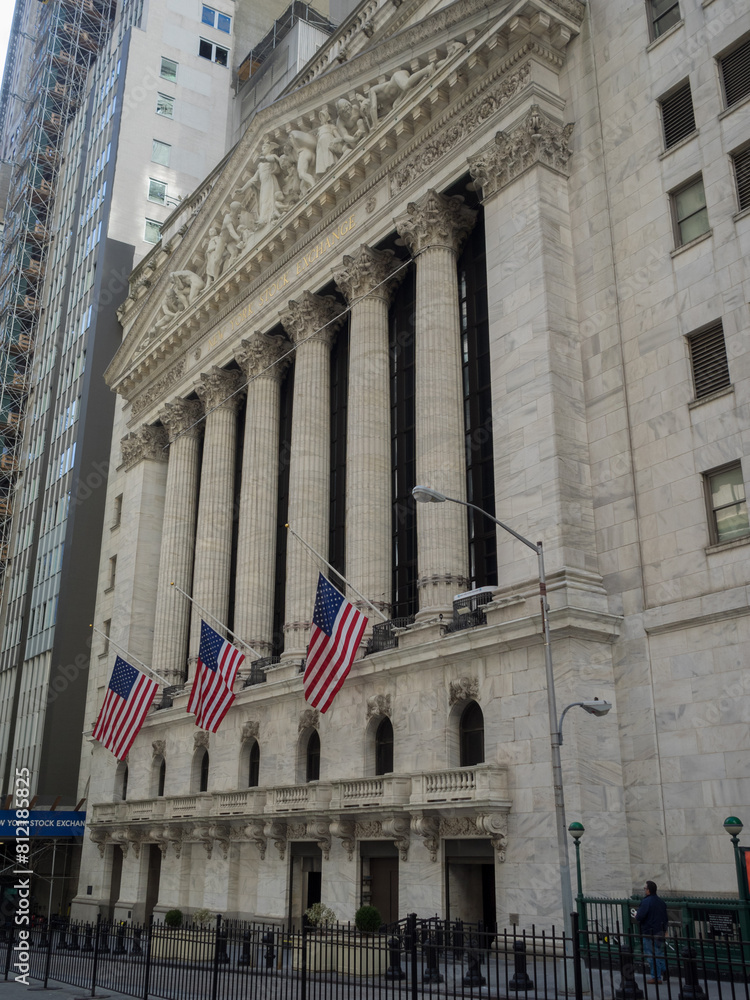 New York Stock Exchange building in Downtown Manhattan