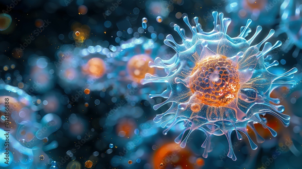 Graceful Amoebas in Motion A Glimpse into the Invisible World of Microscopic in Water Graceful Amoebas in Motion A Glimpse into the Invisible World of Microscopic in Water