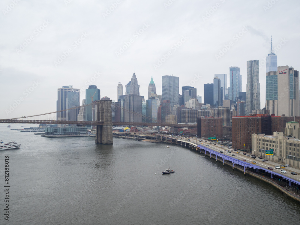 Lower Manhattan seen from Manhattan Bridge