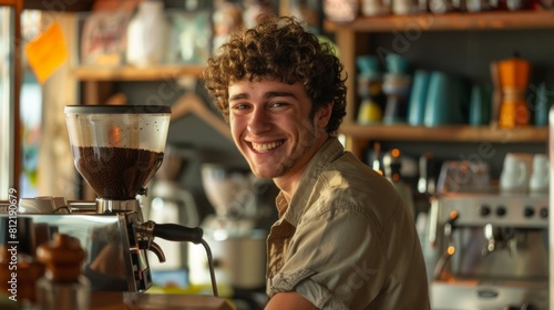 Barista with a Welcoming Smile