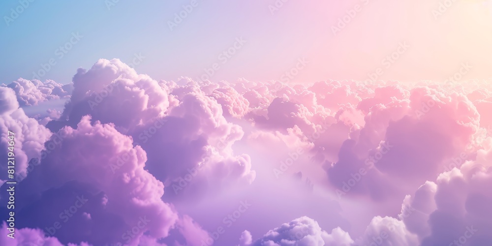 Amazing view of pink clouds from above Amazing view of pink clouds from above
