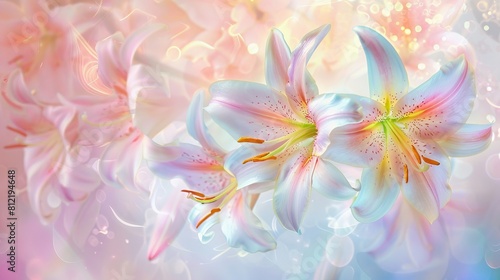 A pink flower with a green center is the main focus of the image