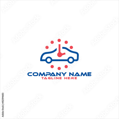 Auto repair logo template design. Vector illustration
