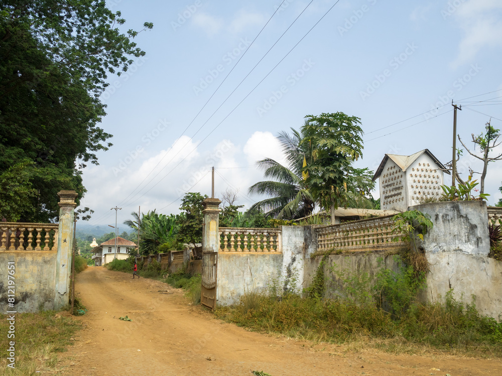 Entrance to Roça Agostinho Neto, São Tomé