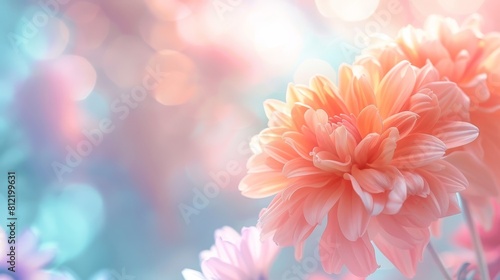 A bouquet of orange flowers with a pink background © Sunijsa
