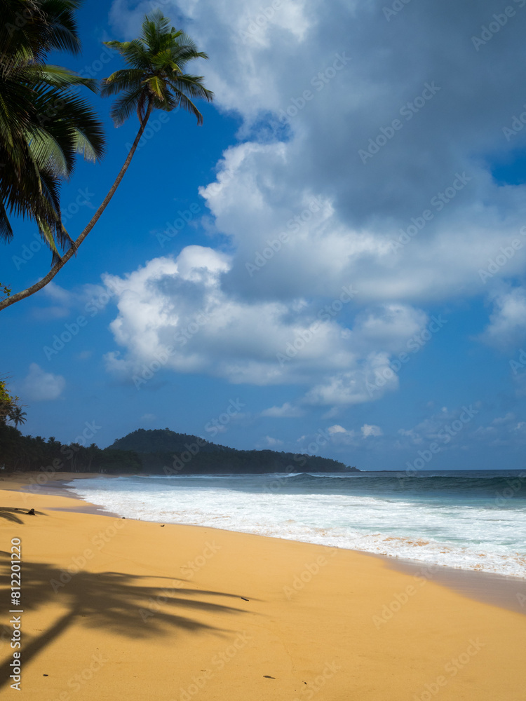 Male Beach in south São Tomé
