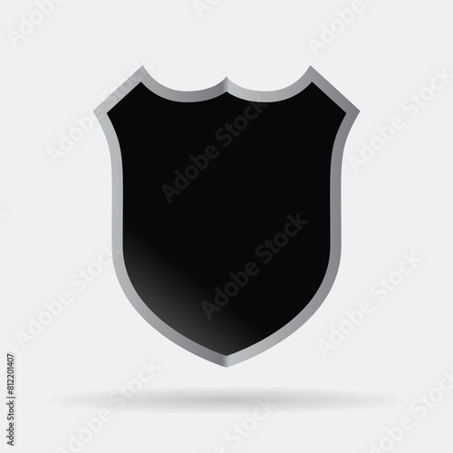 Shield Icon in trendy flat style isolated on grey background. Sheild symbol for your web site design, logo, app, UI/ux. Vector design element illustration