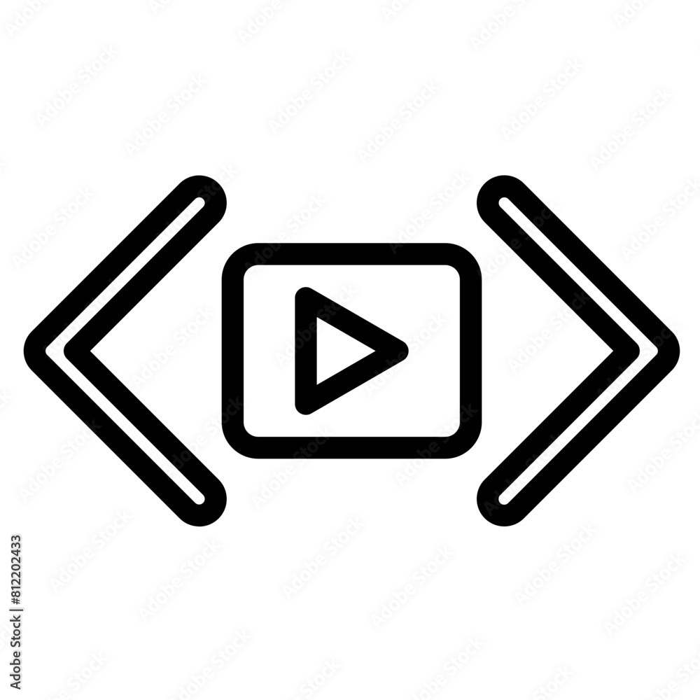 Broad cast Plex vector icon style Broad cast Plex vector icon style