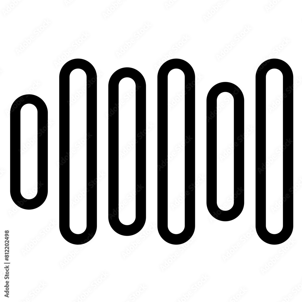 Wave Whisper vector icon style Wave Whisper vector icon style