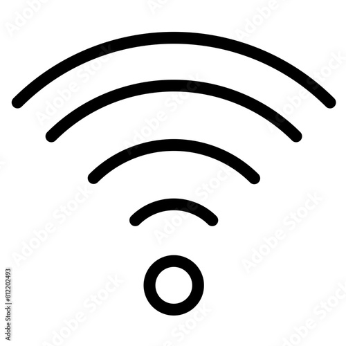 WiFi signal vector icon style