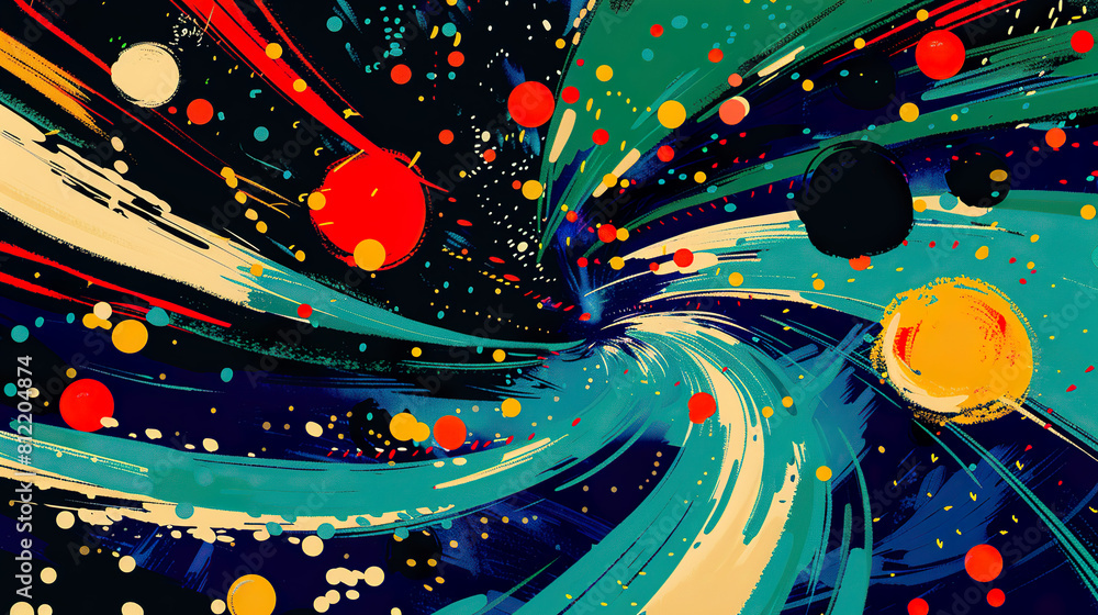 Vibrant Abstract Swirls Vibrant Abstract Swirls