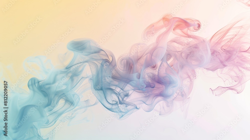 A colorful, swirling smokey background with a pink, blue, and orange hue A colorful, swirling smokey background with a pink, blue, and orange hue