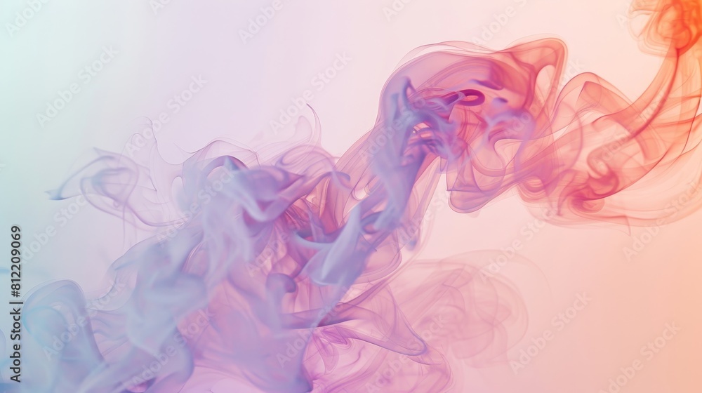 A colorful, swirling smokey background with a pink, blue, and orange hue A colorful, swirling smokey background with a pink, blue, and orange hue