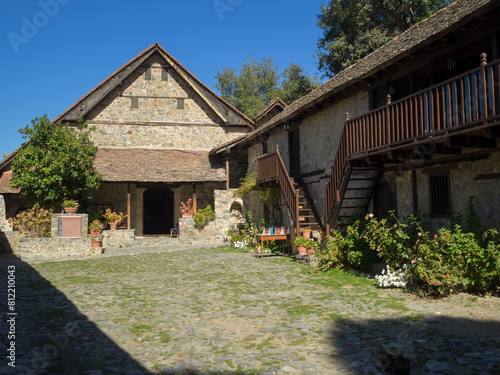 Agios Ioannis Lampadistis Monastery courtyard photo