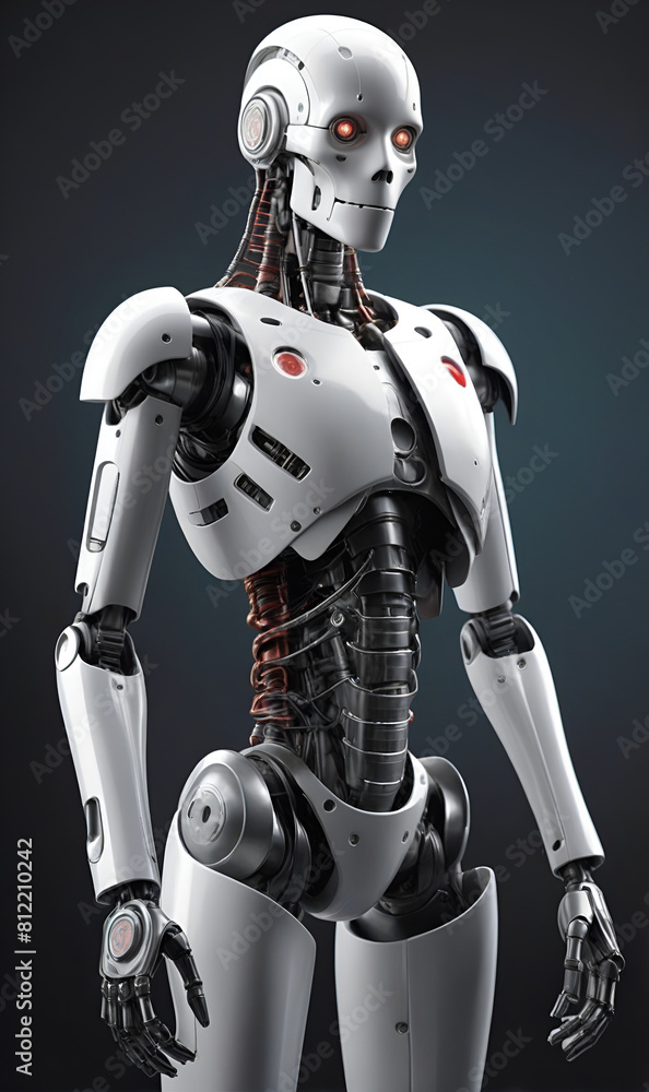 a human-shaped robot with artificial intelligence a human-shaped robot with artificial intelligence