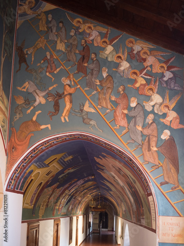 Mosaic on the wall of Kykkos Monastery photo