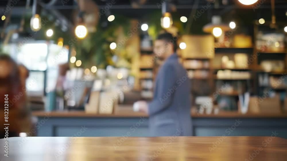 Loop Timelapse of People in a Blurred Background Café or Restaurant Loop Timelapse of People in a Blurred Background Café or Restaurant