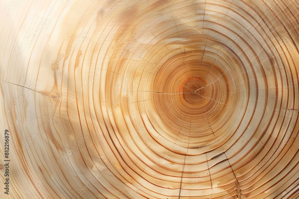 High-resolution image showcasing the intricate natural pattern of tree rings in warm light, perfect for backgrounds, woodworking concepts, and environmental studies High-resolution image showcasing the intricate natural pattern of tree rings in warm light, perfect for backgrounds, woodworking concepts, and environmental studies