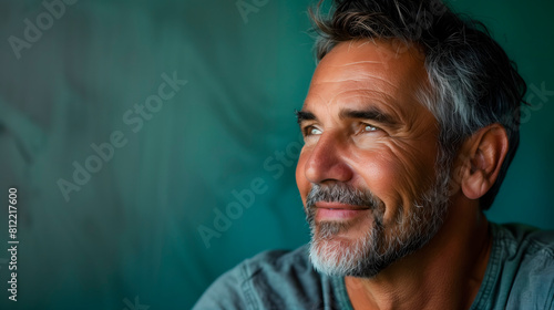 Retrato de un hombre mayor con barba photo