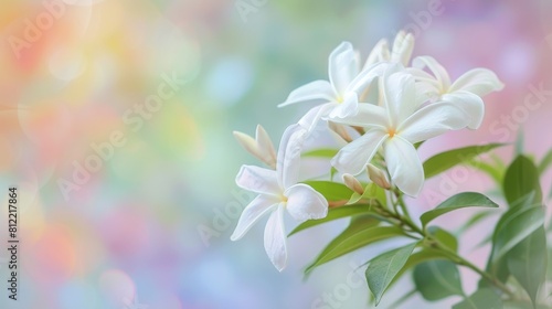 A bunch of white flowers with yellow centers
