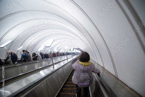 Moscow Metro.Moscow metro station.