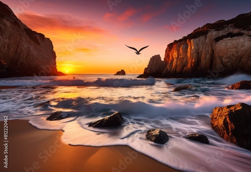 capturing seaside coastal seascapes, beach, beauty, image, landscape, nature, ocean, sand, scenery, shore, water, waves, horizon, cliffs, rocks, shells photo
