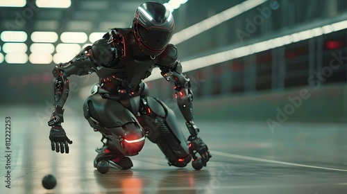 Experience the excitement of a futuristic sports league where athletes compete using exoskeleton suits enhanced with AI technology to push the limits of human performance