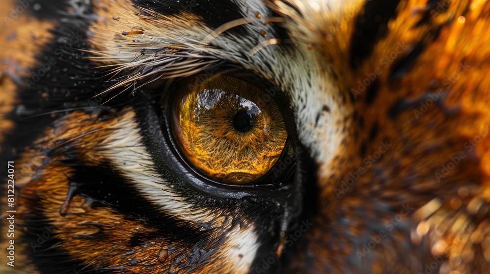 tiger eye close up. tiger eye close up.