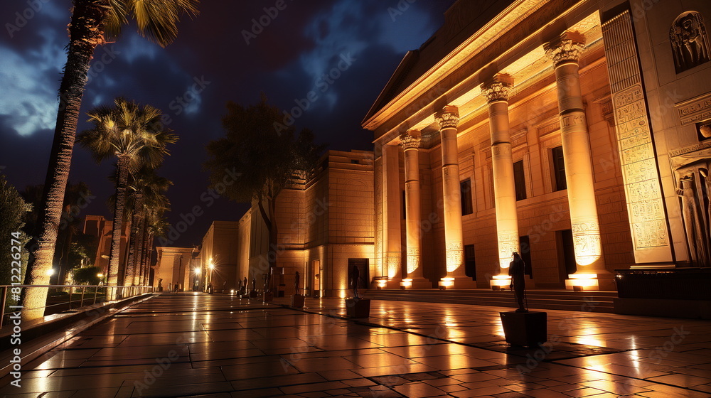 Obraz premium Egyptian Museum Cairo Egypt In a mystical atmosphe_001