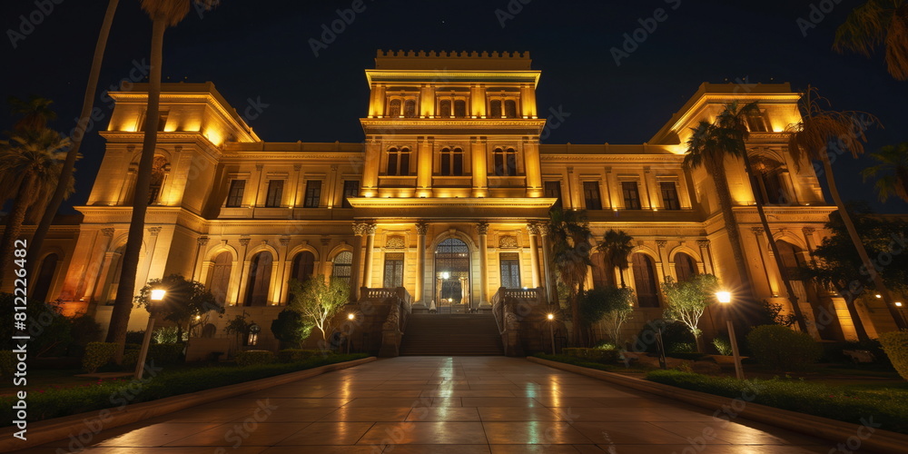 Fototapeta premium Egyptian Museum Cairo Egypt In a mystical atmosphe_011