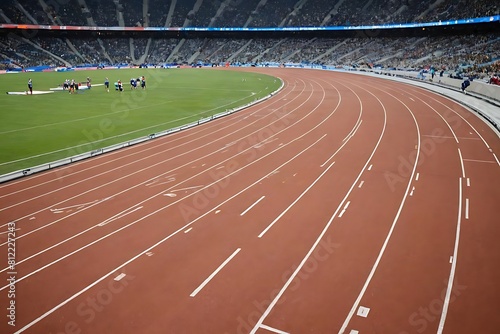 running track in stadium