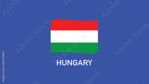 Free Download Hungary Flag Ribbon Teams European Nations 2024 Abstract Countries European Germany Football Symbol Logo Design Vector Illustration - GFXLoad