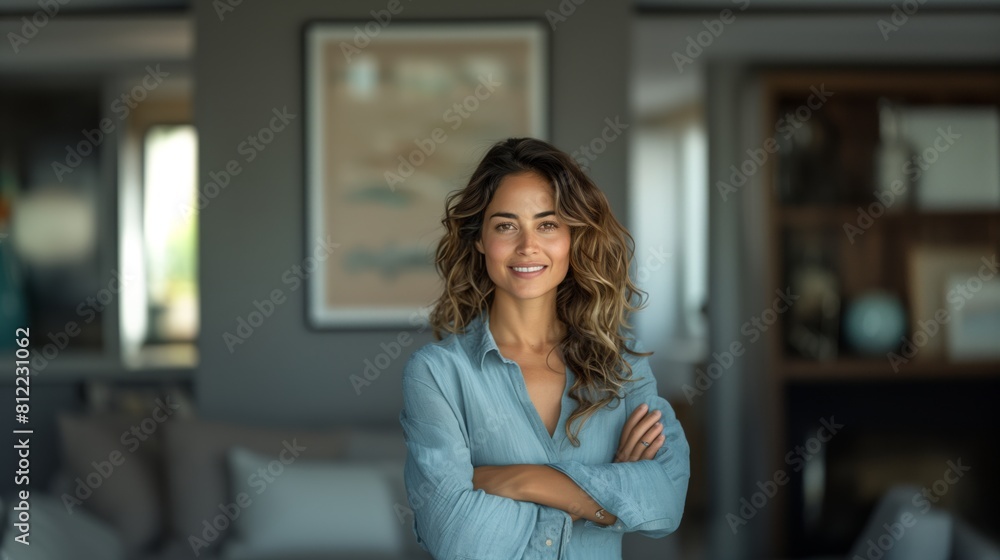 Portrait of a Hispanic woman in a professional setting Portrait of a Hispanic woman in a professional setting