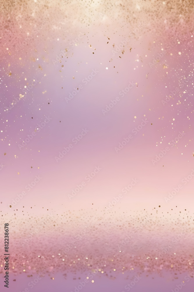 A dreamy vertical background with a pastel gradient from lilac to pale pink, accented with shimmering gold glitter particles A dreamy vertical background with a pastel gradient from lilac to pale pink, accented with shimmering gold glitter particles