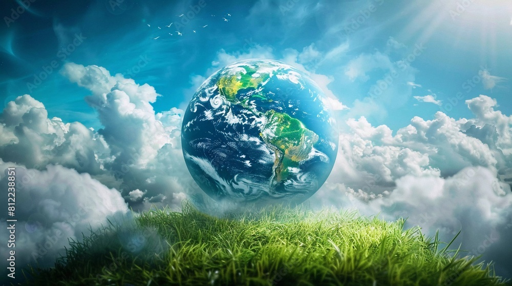 Breathless Beauty: A Vision of Earth with Clean Air and Vibrant Skies (Sustainable Future) Breathless Beauty: A Vision of Earth with Clean Air and Vibrant Skies (Sustainable Future)