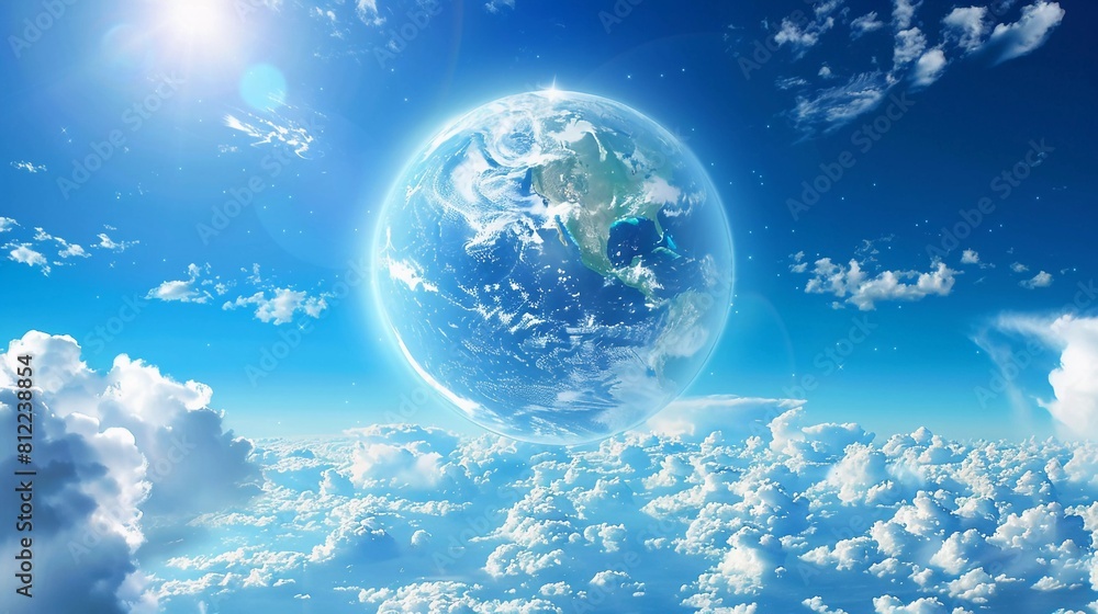 Breathless Beauty: A Vision of Earth with Clean Air and Vibrant Skies (Sustainable Future) Breathless Beauty: A Vision of Earth with Clean Air and Vibrant Skies (Sustainable Future)