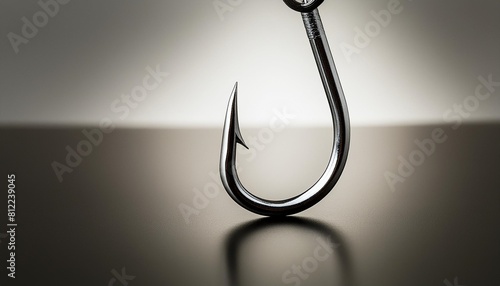 fishing hook isolated on a transparent background photo