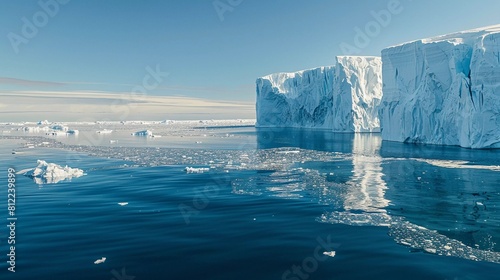 Vanishing Ice: Melting Glacier Sounds the Alarm on Climate Change photo