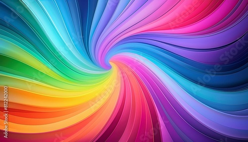 a brilliant and bold graphic wallpaper where a spectrum of rainbow colors blend in a modern and stylish way