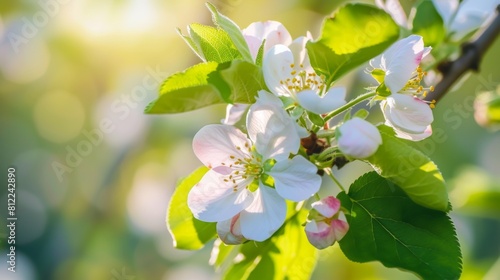 Amazing apple blossom  stock photo