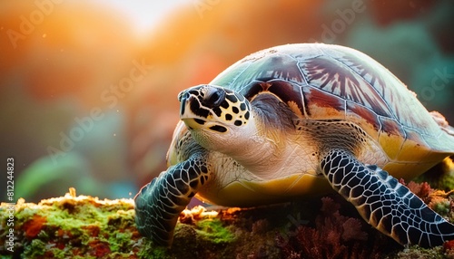 hawksbill turtle eretmochelys imbricata photo