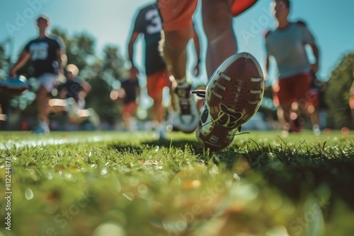 Athletics Training and Running Session on College Field