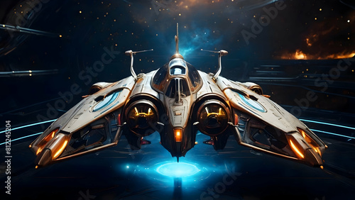 Wallpaper Mural spaceship in space Torontodigital.ca