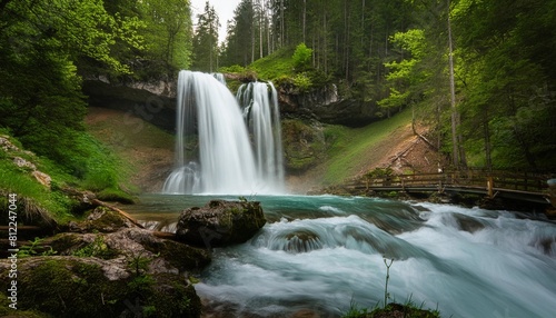 beautiful waterfall long exposure