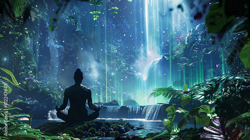 Serenity in Cyberspace: Meditator in Virtual Oasis