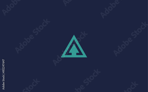 letter a with arrow logo icon design vector design template inspiration